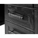 Willow Lane Ebony Black 68" Executive Desk