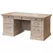 Willow Lane Natural Oak 68" Executive Desk