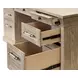 Willow Lane Natural Oak 68" Executive Desk