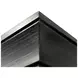 Willow Lane Ebony Black 68" Credenza with Hutch and USB Charging