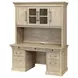 Willow Lane Natural Oak 68" Credenza with Hutch and USB Charging