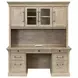 Willow Lane Natural Oak 68" Credenza with Hutch and USB Charging