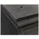 Willow Lane Ebony Black 118" Executive L Desk with USB Charging