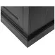 Willow Lane Ebony Black 118" Executive L Desk with USB Charging