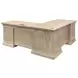 Willow Lane Natural Oak Executive Home Office Set with USB Charging