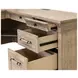 Willow Lane Natural Oak 118" Executive L Desk with USB Charging