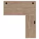 Willow Lane Natural Oak 118" Executive L Desk with USB Charging