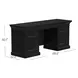 Willow Lane Ebony Black 68" Credenza with USB Charging