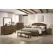 Andover Walnut King Arched Panel Bed