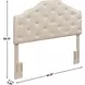 Dawson Gold Upholstered Queen Headboard
