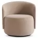 Crosby Beige Upholstered Swivel Chair