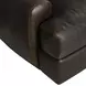 Cameron Brown Leather 97" Sofa with Pillow