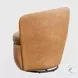 Sienna Vintage Caramel Leather Swivel Club Chair