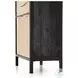 Sydney Black Wash Mango Tall 3 Drawer Dresser