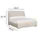 Lorelei Misty Cloud Queen Upholstered Sleigh Bed