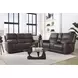 Eldridge Steamboat Brown Leather 86" Zero Gravity Power Reclining Sofa with USB Charging