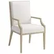 Eave Sundrenched Oak and White Upholstered Arm Chair