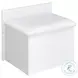 Aurora Glossy White Vanity With Stool With LED Light