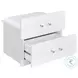 Aurora Glossy White Vanity With Stool With LED Light