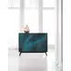 Esperanza Dark Wood And Teal Faux Paint Two Door Chest