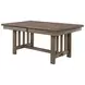 Harrisburg Walnut Brown Extendable Rectangular Dining Room Set
