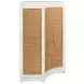 Isabel White and Brown 2 Door Accent Cabinet