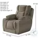 Challenger Bahari Mushroom Power Headrest Wall Hugger Big Mans Recliner