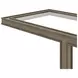 Glaze Quartz Rectangular Glass Top End Table