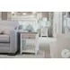 Island Haven Dapple Grey and Blanc Rectangular End Table