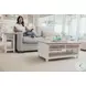 Island Haven Dapple Grey and Blanc Rectangular Coffee Table