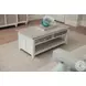Island Haven Dapple Grey and Blanc Rectangular Coffee Table