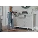 Island Haven Dapple Grey and Blanc 6 Drawer and 2 Door Dresser