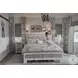 Island Haven Dapple Grey and Blanc King Panel Bed