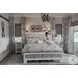 Island Haven Dapple Grey and Blanc King Headboard