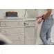 Island Haven Dapple Grey and Blanc 6 Drawer and 2 Door Dresser