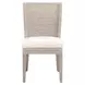 Woven Peyton Pearl Performance Fabric Upholstered Isle Dining Chair Set of 2