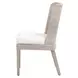 Woven Peyton Pearl Performance Fabric Upholstered Isle Dining Chair Set of 2