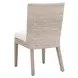 Woven Peyton Pearl Performance Fabric Upholstered Isle Dining Chair Set of 2