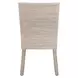 Woven Peyton Pearl Performance Fabric Upholstered Isle Dining Chair Set of 2