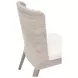 Woven Peyton Pearl Performance Fabric Upholstered Isle Dining Chair Set of 2