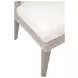 Woven Peyton Pearl Performance Fabric Upholstered Isle Dining Chair Set of 2