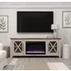 Ithaca Sandstone and Bourbon 66" TV Stand with Fireplace