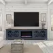 Ithaca Blue and Bourbon 96" TV Stand with Fireplace