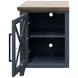 Ithaca Blue and Bourbon 83" TV Stand with Fireplace