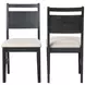 Sable Crest Black Upholstered Dining Chair Set of 2