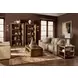 Melange Rich Golden Brown Romano Etagere with LED