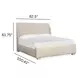 Lorelei Misty Cloud California King Upholstered Sleigh Bed