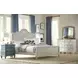 Litchfield Sunwashed and Brown 10 Drawer Cotswold Dresser with Rectangular Landscape Mirror