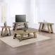 Orinda Brown Rectangular Coffee Table