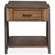 Hallie Milk Chocolate and Dark Chocolate Rectangular End Table
